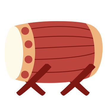 Ramadan bedug drum vector illustration with traditional Islamic celebration style.
