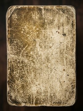 Vintage distressed book cover with weathered leather texture