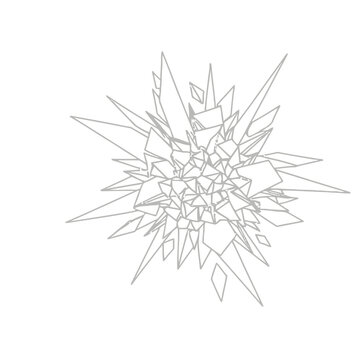 Abstract geometric explosion
