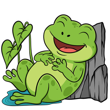 the rare funny frog cartoon