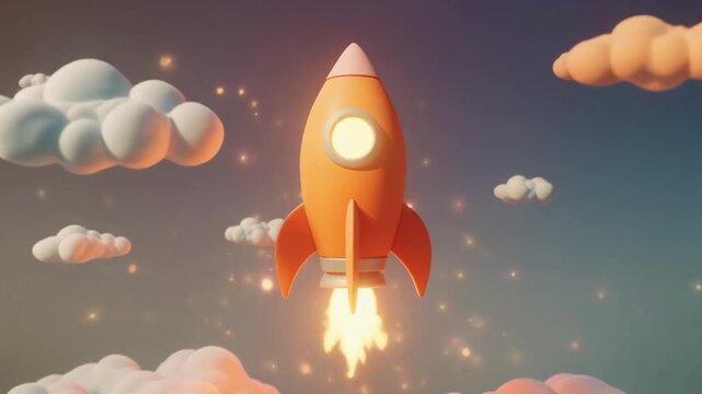 rocket in space