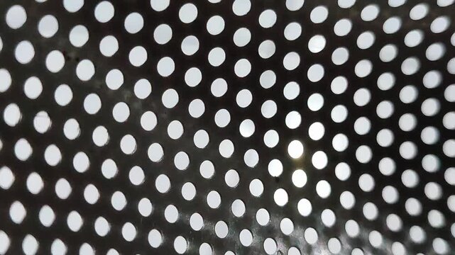 Perforated Metal Sheet with Even Round Holes Pattern
