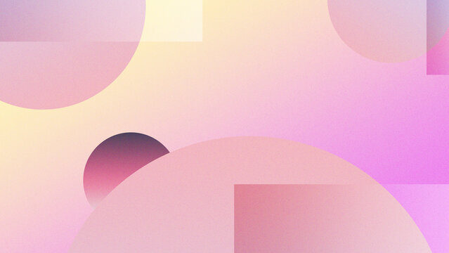 Abstract pastel gradient geometric background with circles