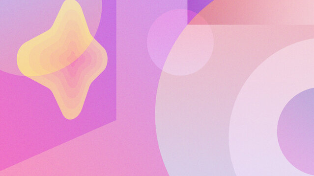 Abstract Gradient Background with Soft Geometric Shapes and Pastel Colors
