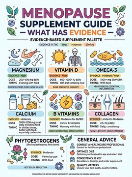 Menopause supplement guide with evidence based health ratings