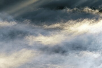Fototapeta premium Misty Layers with Subtle Light Beams Blending Naturally Together