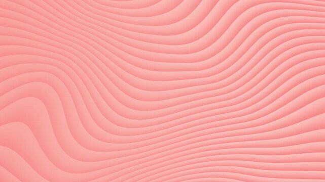 Seamless abstract pastel pink wavy line animation background. Ideal for intros, overlays, presentations, social media, ads, and modern motion graphics.