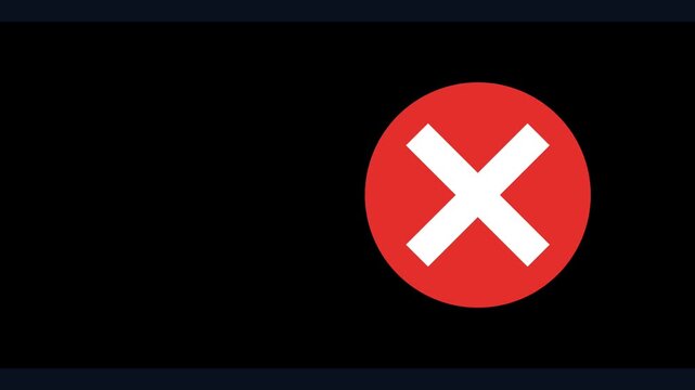 Green circle with white checkmark icon motion graphic