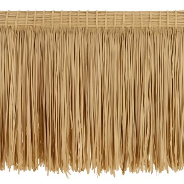 Straw grass skirt fringe seamless pattern border vector illustration