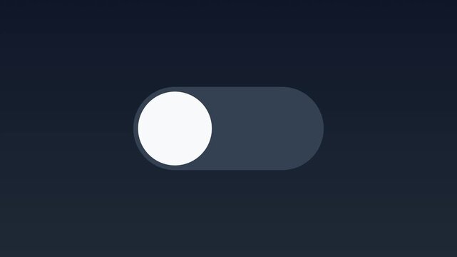 Interactive green toggle switch animation with checkmark for ui ux and mobile app interface development 4k
