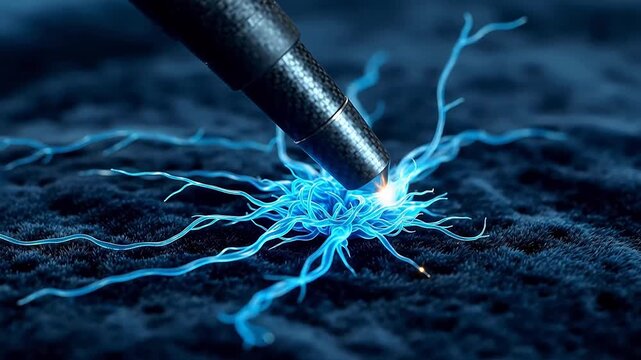 Neural Embrace: Futuristic Micro-Interface of Carbon Electrodes and Axons