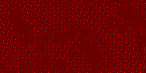 Obraz premium Red Halftone Dotted Abstract Background Texture With Retro Pop Art Pattern For Design