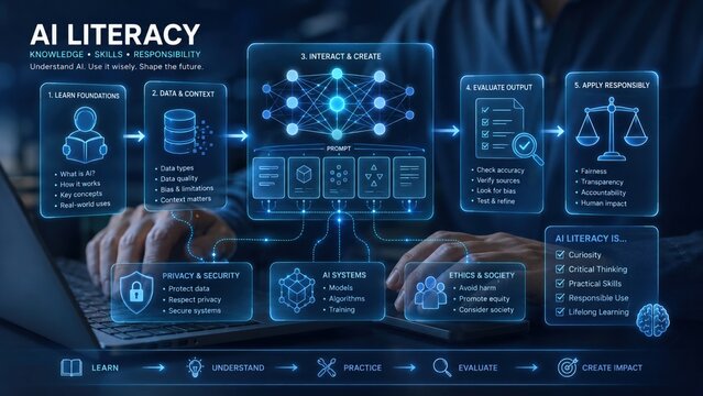 AI Literacy Educational Infographic