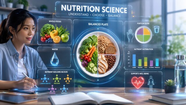 Nutrition Science Educational Infographic