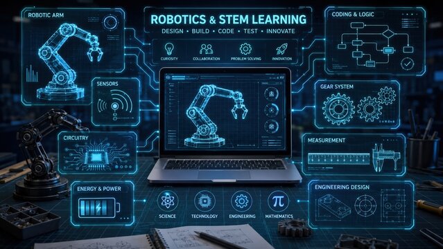Robotics and STEM Learning Infographic
