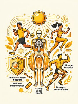 Health benefits of vitamin d3 for bone strength and immune support