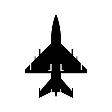 Mig 21 aircraft Icons Solid style, silhouettes of modern fighter jets, military aircraft, and aviation, ideal for defense, aerospace, transportation, and aviation designs.