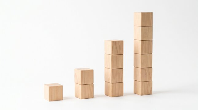 Exponential Growth Doubling Block Towers