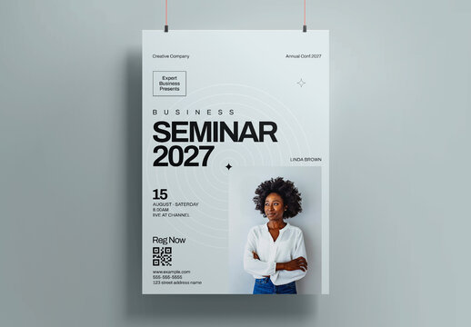 Business Seminar Poster Template