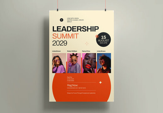 Leadership Summit Poster Layout