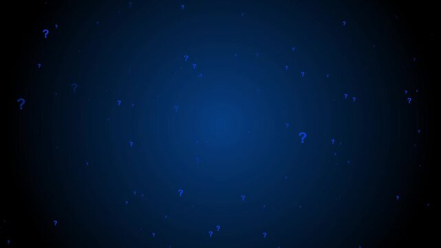 Cartoon comic questions marks flying animated.Motion graphic 4k animation video.
