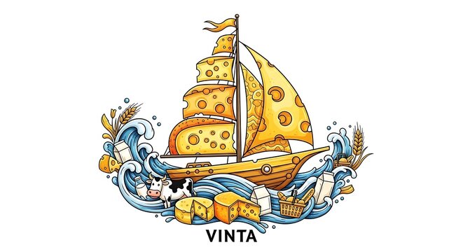 Traditional colorful Filipino outrigger boat Vinta in water.