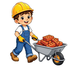 construction worker with tools