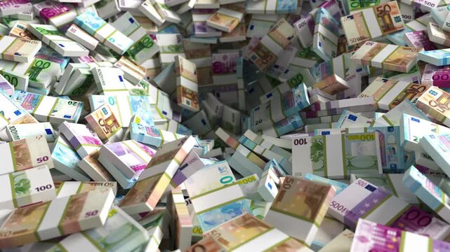 Bundles of Euros are Flushing into the Sink, Ultra HD 4K 3840x2160