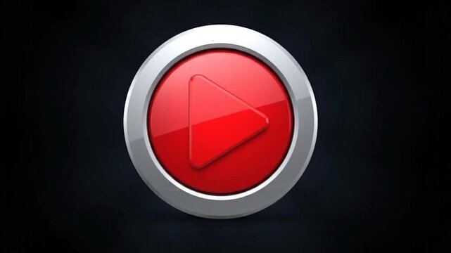 Red 3D arrow pointing up on dark background