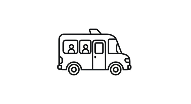 Mini bus or shuttle van for passenger transport