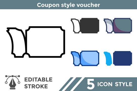 Coupon style voucher