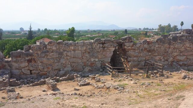 Ancient Greek cyclopean ruins of Tiryns