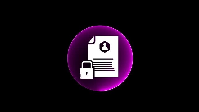 Data protection and cybersecurity concept with businessman holding hologram icon of secure personal information, digital privacy policy, and confidential identity management