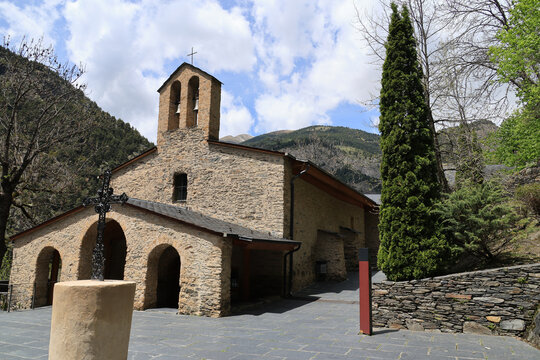 Romanesque church of Santa Maria de Meritxell in Meritxell, Andorra