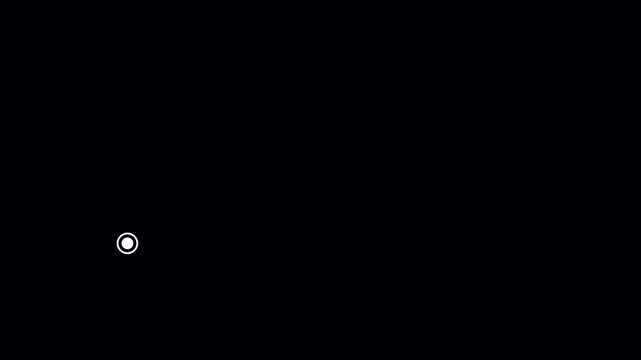 Clean white line lower third callout animation. Isolated cutout graphic with transparent background for professional video overlays and titles. 4K video
