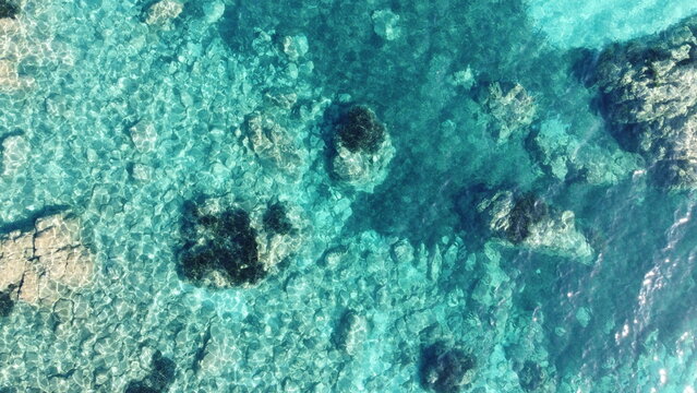 crystal clear ocean corsica