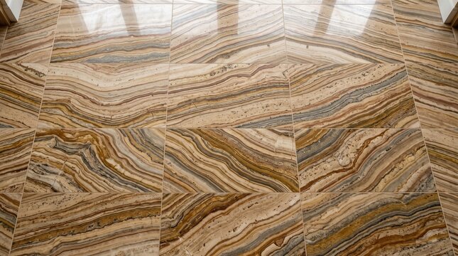 Textured brown and beige marble tile floor with organic vein patterns flooring interiors architecture material polished abstract background construction finishing building cladding