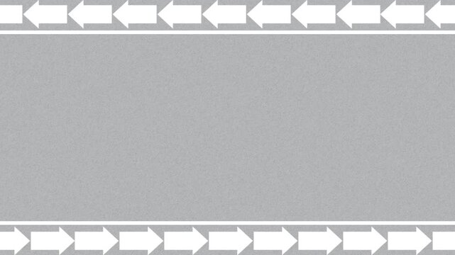 Gray Abstract Background with White Arrow Border Frame and Copy Space