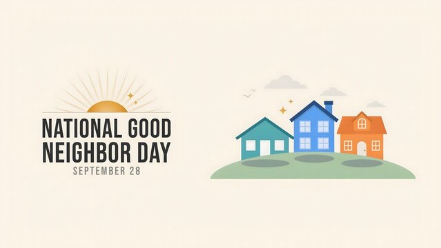 Celebrate National Good Neighbor Day by promoting kindness community friendship cooperation helpfulness and stronger neighborhood connections through meaningful everyday interactions together