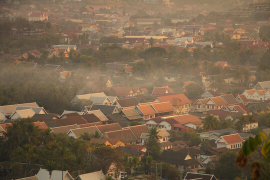 Sunset View of Luang Prabang from Phou Si Hill, Laos