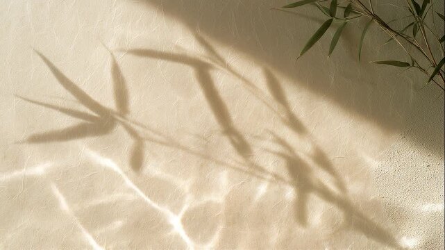Japanese Modern Spa Motion Background with Soft Water Reflections
