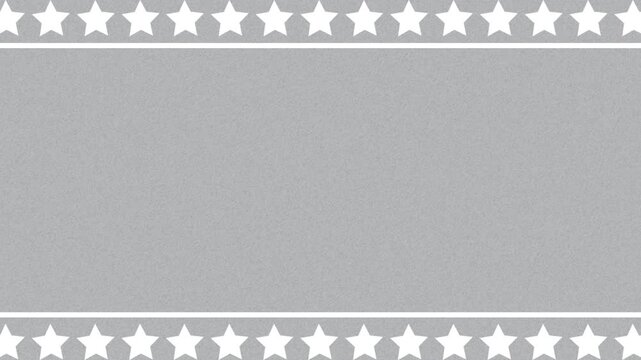 Gray Abstract Background with White Star Border Frame and Copy Space