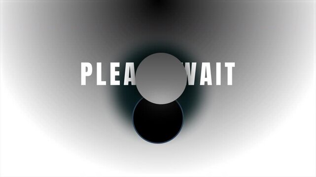 Premium Please Wait Loading Screen with Glowing Circular Progress Ring, Animated Aurora Background and Minimal UI Typography, Seamless Loop Motion Graphic 4K
