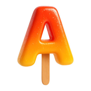 PNG Alphabet popsicle vibrant design