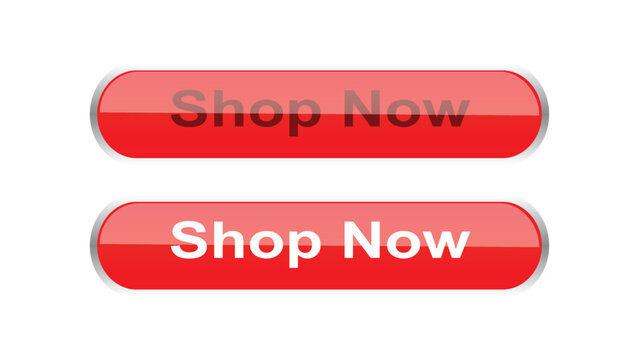 Shop Now red glossy oval button pair