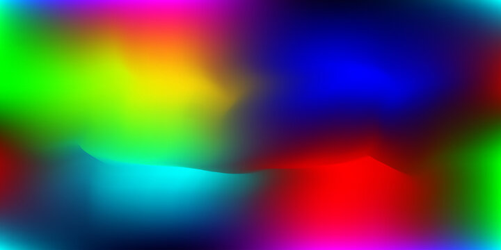 Abstract vibrant multi color liquid gradient background design element