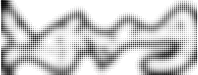 Halftone alphabet letters A B C D, retro dotted typography vector, black and white pop art font elements for creative print design © Mstshima