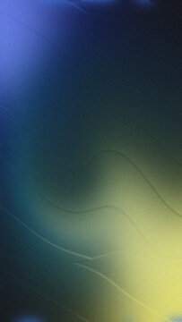 Softly diffused granular gradient fuses deep cerulean, petrol, chartreuse, and wavy light.