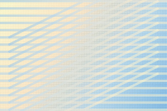 Abstract light blue grid pattern texture background with diagonal and horizontal lines