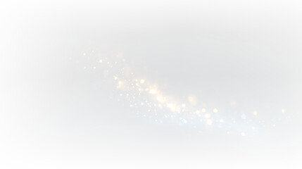 Blue Gold Glitter Dust Trail with Sparkling Light Particles PNG © Татьяна Куриленко